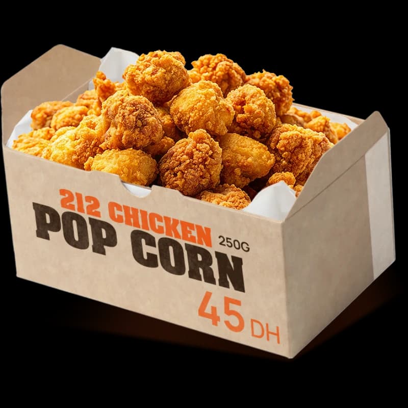 212 Chicken Pop Corn — Star Box, 212 Chicken