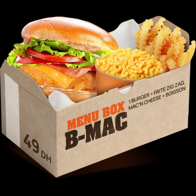 Menu Box B-MAC — Combos, 212 Chicken